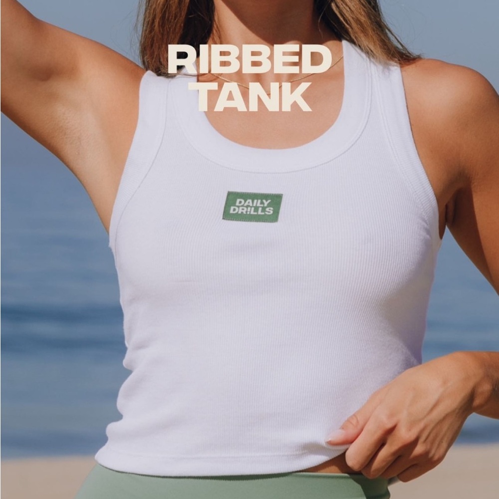 Daily Drills Logo Ribbed Tank